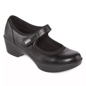 Women's Black Mary Jane Wedge Shoes